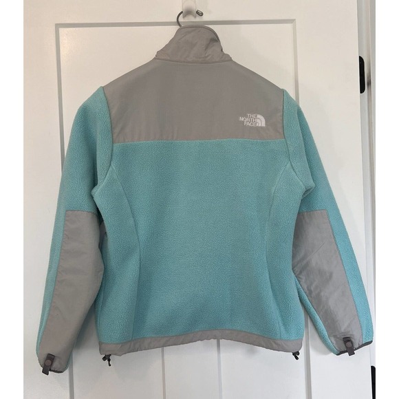 The North Face GreenGray Full Zip Fleece Nylon Jacket Long Sleeve Pockets XSmall - Picture 2 of 11